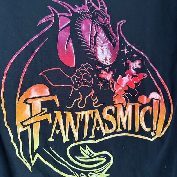 Disney Parks Fantasmic Dragon Sorcerer Mickey Shirt Size Adult S - Picture 4 of 4